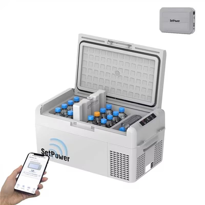限定値下げset power ポータブル冷蔵庫　RF20 Amazon.co.jp: Setpower RF20 ポータブル冷蔵庫（グレー） ＋